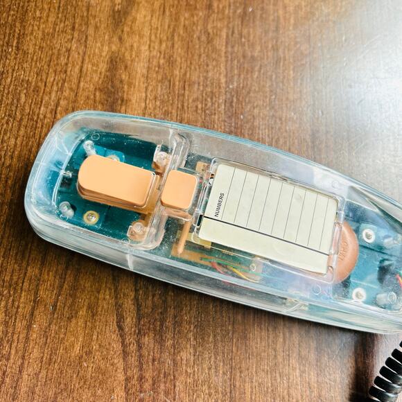 Vintage Conair Transparent Phone Retro 80s 90s Clear Neon Model SW205 - Picture 9 of 11
